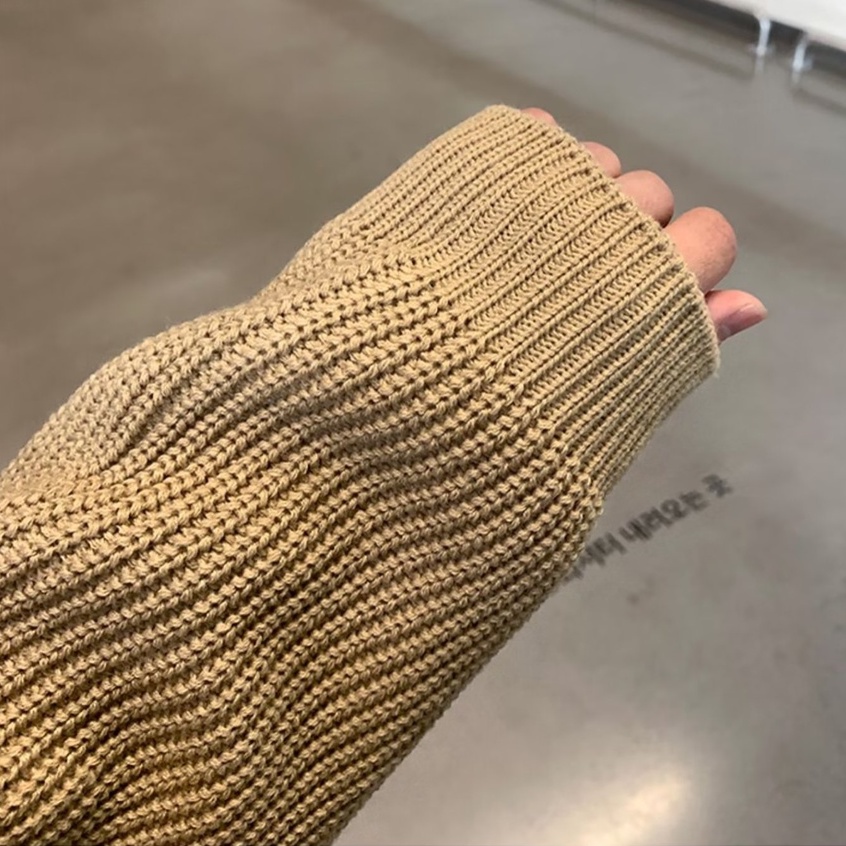 Áo Polo Dệt Kim Tay Dài Dáng Rộng Màu Trơn Thời Trang Hàn Quốc Dành Cho Nam Nữ Áo Thu Đông Áo Len Hàn Quốc Mùa Đông Giữ Nhiệt Nam