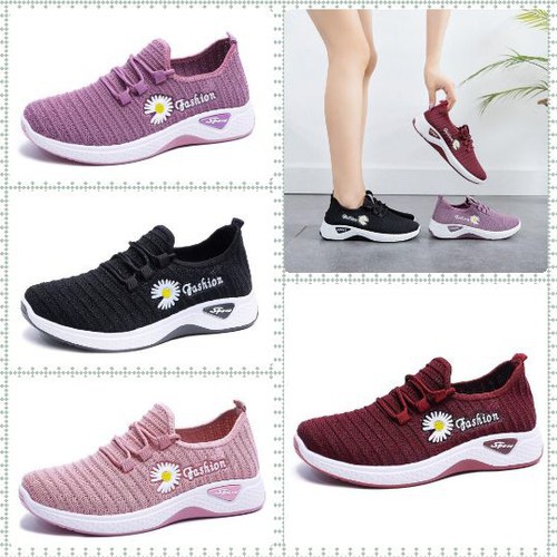 Giày thể thao nữ họa tiết hoa cúc 👟👟👟 Giày thể thao sneaker nữ nổi bật mẫu hot 2021