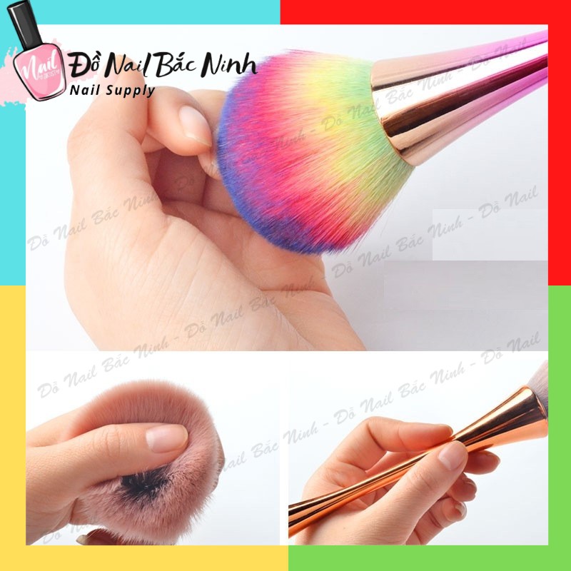 Chổi Cọ Phủi Bụi Nail Cán Dài Hàng Cao Cấp