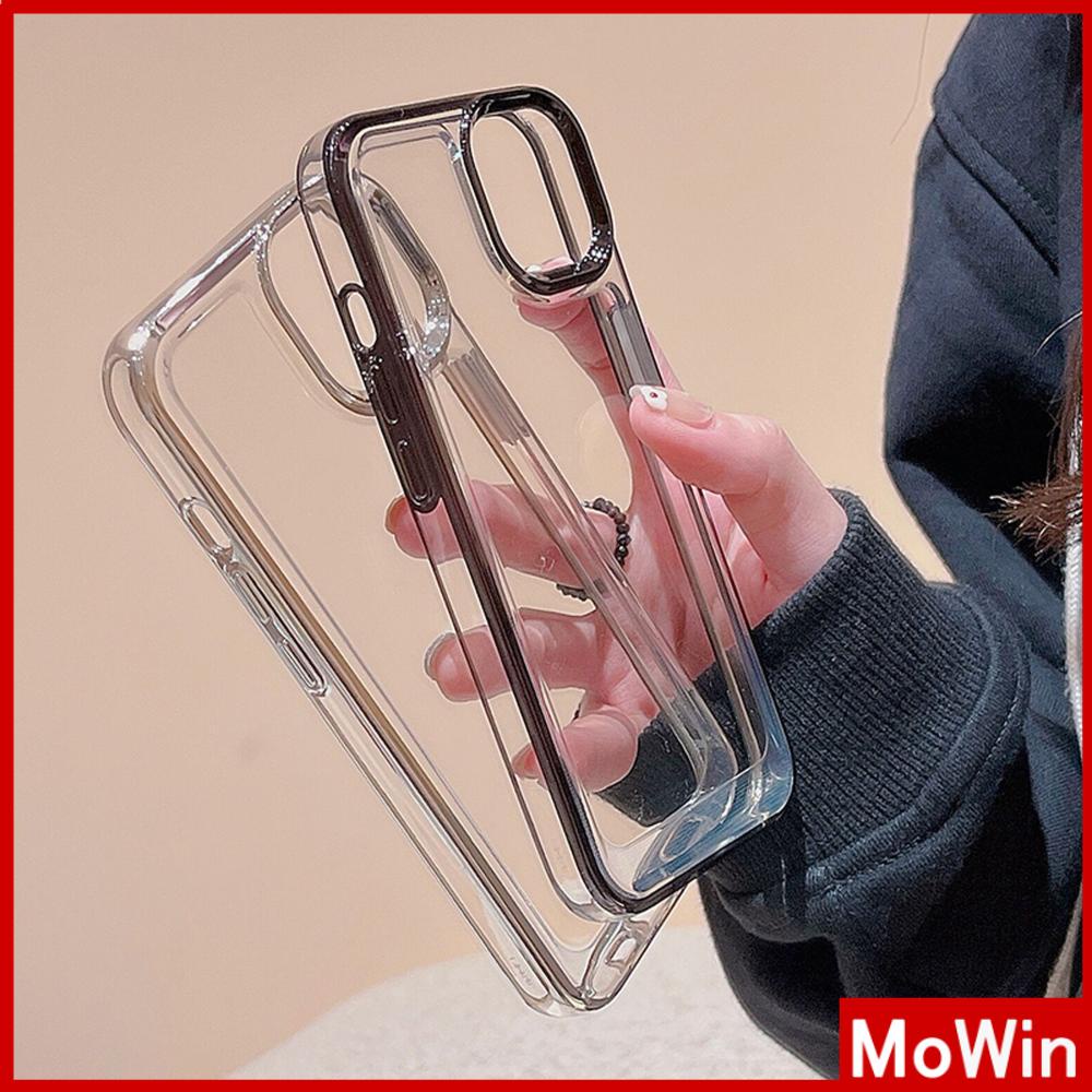 Ốp điện thoại TPU mạ chống sốc bạc đen thích hợp cho iPhone 14 Pro Max 13 ProMax 12 ProMax 11 Pro Max iPhone 7Plus 8Plus