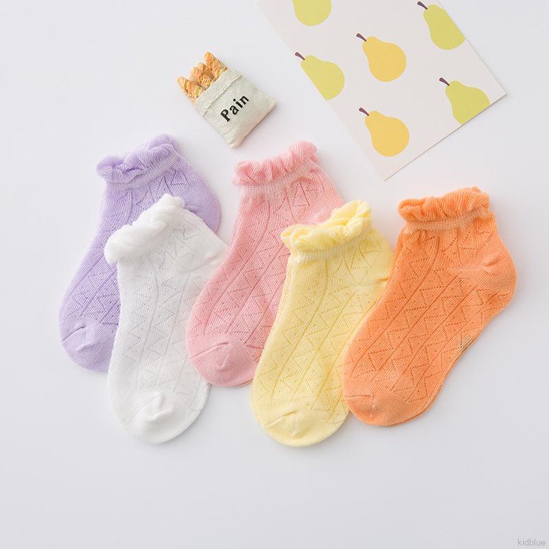 Tất cotton thoáng khí họa tiết ngộ nghĩnh phong cách Hàn Quốc cho bé