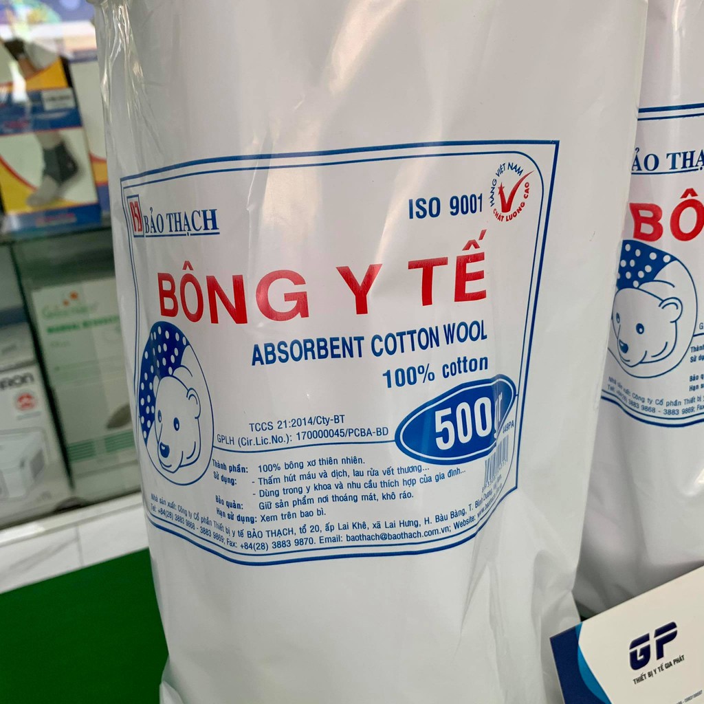 BÔNG Y TẾ BẢO THẠCH 500GR-1KG BÔNG THẤM NƯỚC BÔNG HẤP KÝ