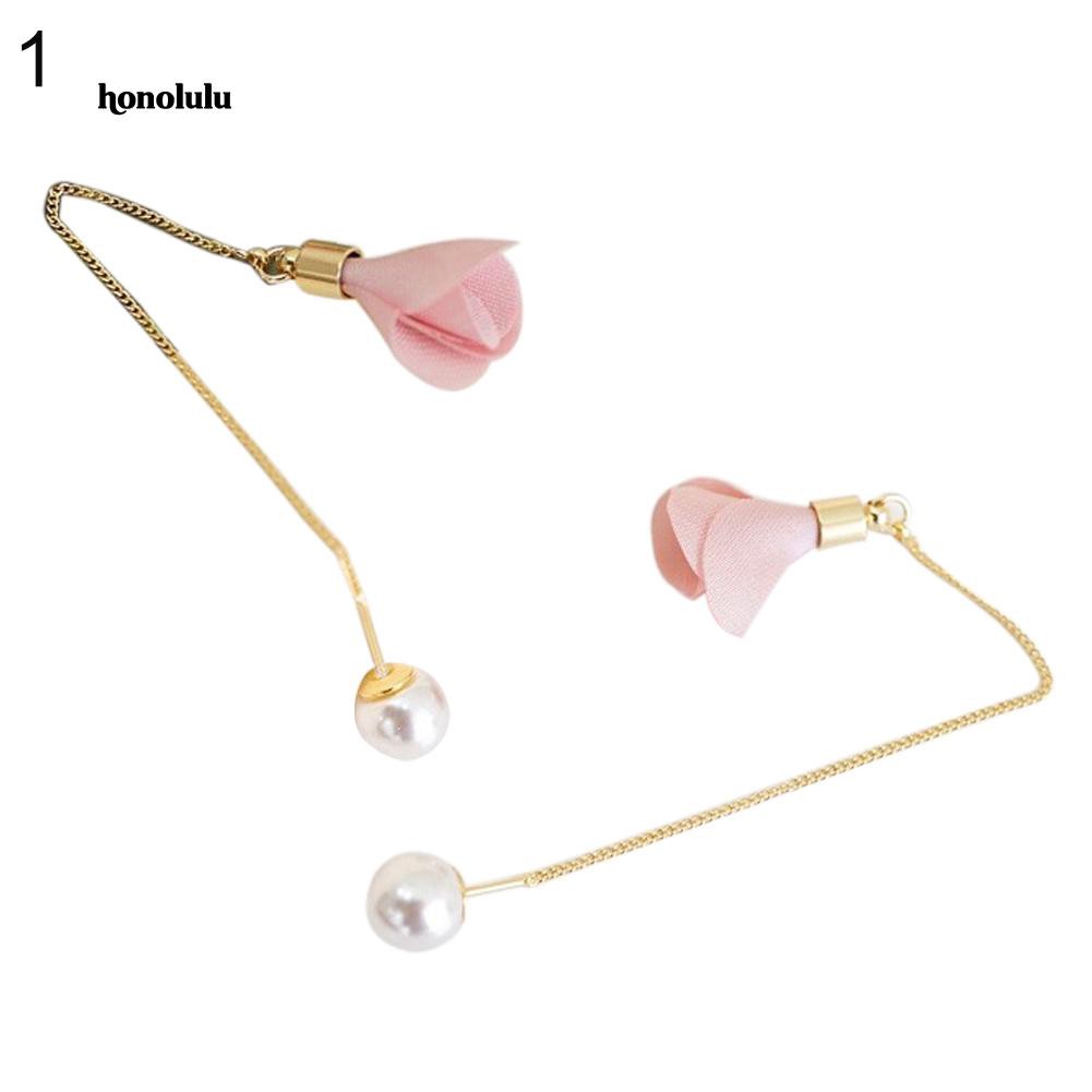 Bông Tai Hoa ĐíNh HạT NgọC Trai Giả