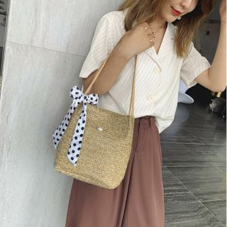 (New style) Túi cói summer thắt nơ bi NCS