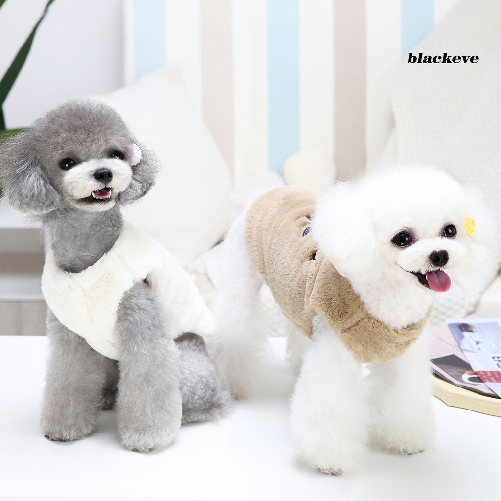 Áo len không tay mềm mại giữ ấm in họa tiết biểu cảm dễ thương cho thú cưng