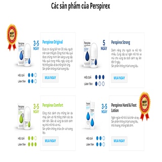 [ Chính Hãng ] Lăn Khử Mùi Perspirex Cao Cấp 20ml