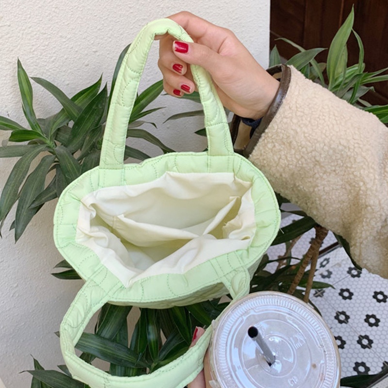 Túi Đeo Chéo Mua Sắm Mùa Đông Bằng Nylon Chần Bông Hoa