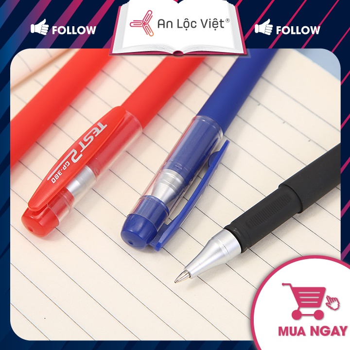 Combo 5 Bút Gel Nước 0.5mm Test GP-380 Đa Dạng Màu Mực