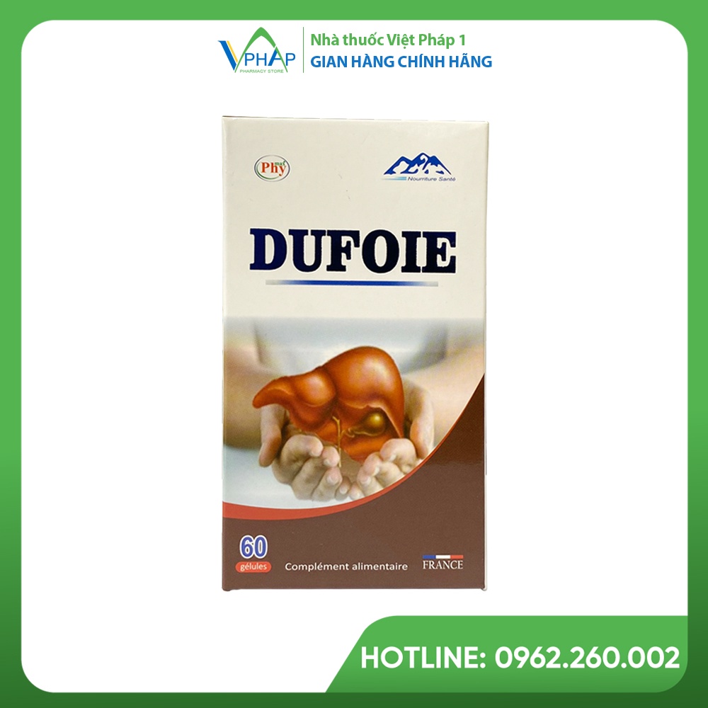 Viên Uống Dufoie Của Pháp Giúp Tăng Cường Chức Năng Gan, Thải Độc Và Bảo Vệ Tế Bào Gan (Hộp 60 viên)