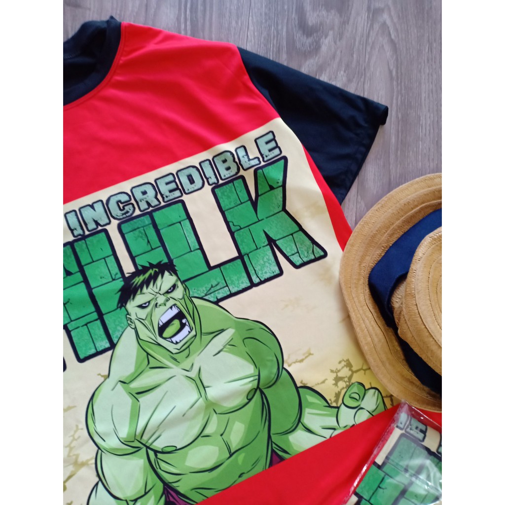 áo thun marvel bigsize UNISEX ( Hulk ) - Áo ngắn tay không cổ