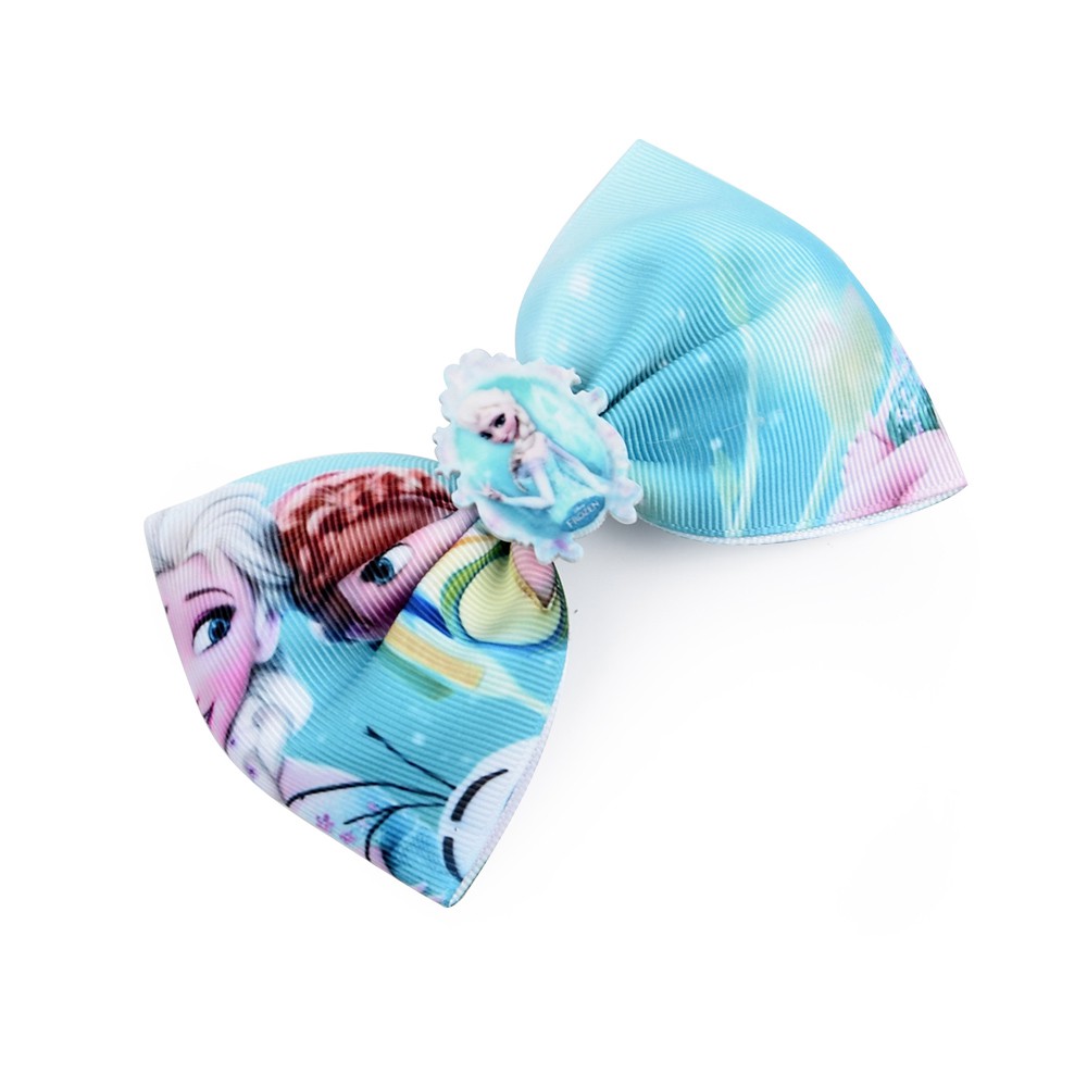 Kẹp tóc KIDSBOWS in hình công chúa băng giá cho bé gái 4.7 inch