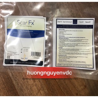 Miếng dán hỗ trợ giảm sẹo lồi, sẹo phẫu thuật Scar fx 3x10cm chuẩn Mỹ