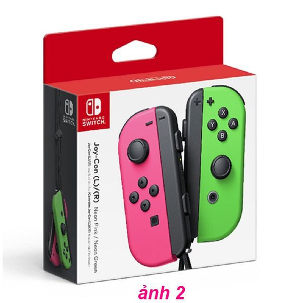 Tay cầm Nintendo Switch Joy‑Con Neon Pink/ Neon Green Hàng Nhập Khẩu