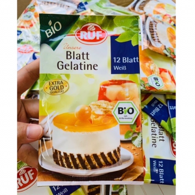[SOBO] Gelatine/gelatin lá hữu cơ Sobo cho bé (6 lá)