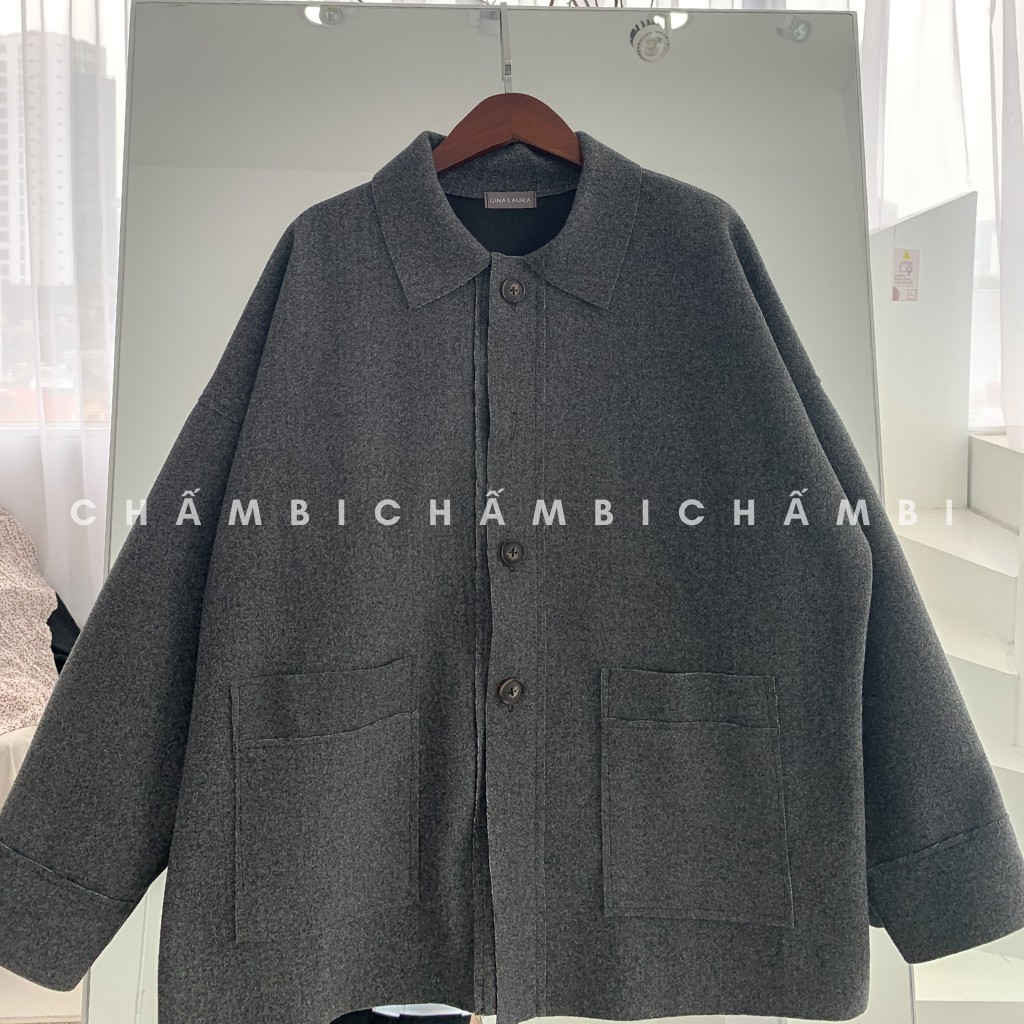 Áo Dạ Lì Cổ Đức Dáng Ngắn Cực Xinh Freesize<53kg - A.083 | BigBuy360 - bigbuy360.vn