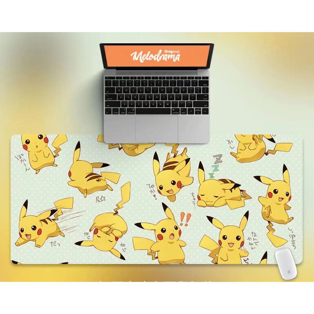 Miếng lót chuột và bàn phím hình Pikachu đáng yêu tiện dụng