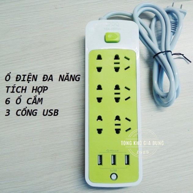 Ổ Điện Đa Năng Chống Giật An Toàn Cho Trẻ Nhỏ ❤️FREE SHIP❤️ Ổ Cắm Điện Thông Minh Đa Năng Kèm Cổng Sạc USB