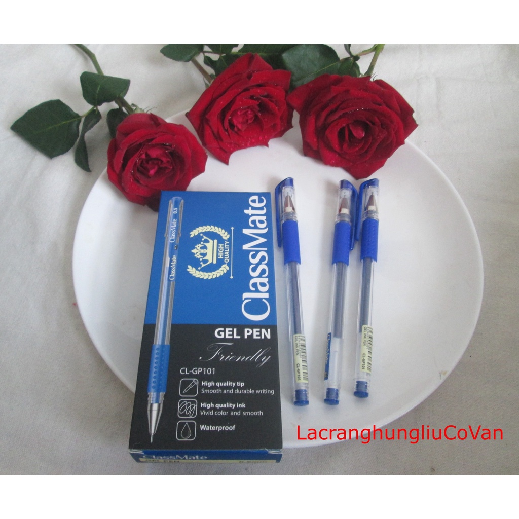 Hộp 12 chiếc Bút GEL nước ngòi nhỏ 0,5 mm chính hãng ClassMate, CL-GP10 dùng cho học sinh, sinh viên, văn phòng công sở