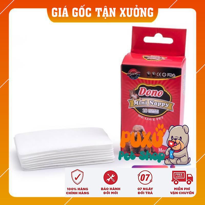 Băng Vệ Sinh 😍𝗛𝗢𝗧 𝗦𝗔𝗟𝗘😍 Tã Vệ Sinh Cho Chó Cái Mini Nappy Dono đến thời kỳ kinh nguyệt