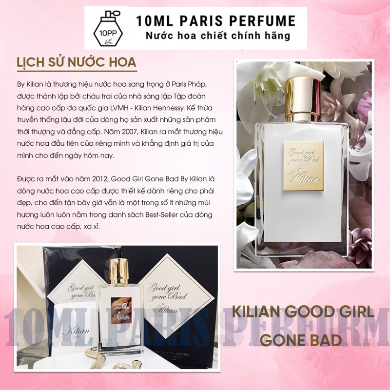Nước hoa nữ good girl gone bad thơm lâu dạng xịt 10ml phong cách sang trọng tinh tế.