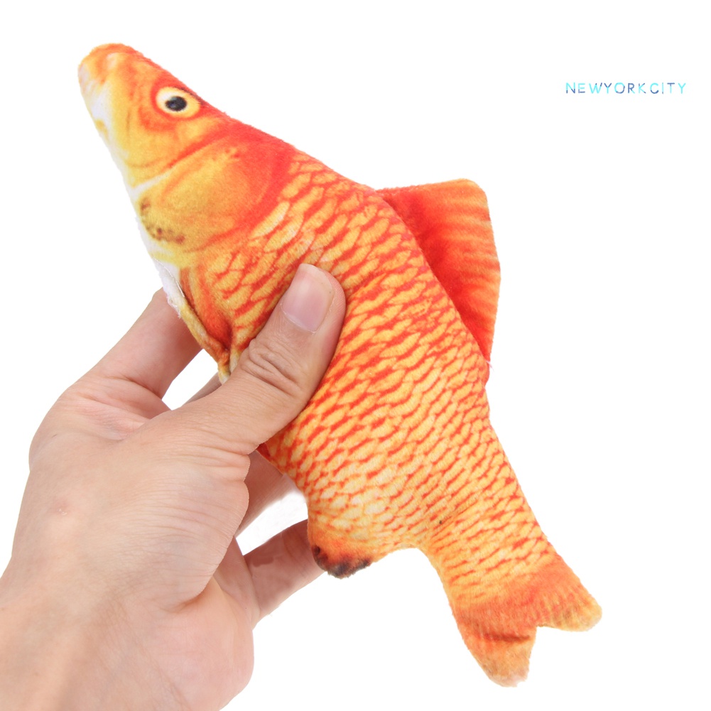 Đồ Chơi Cá Bông Có Catnip Tương Tác Gặm Răng Cho Mèo