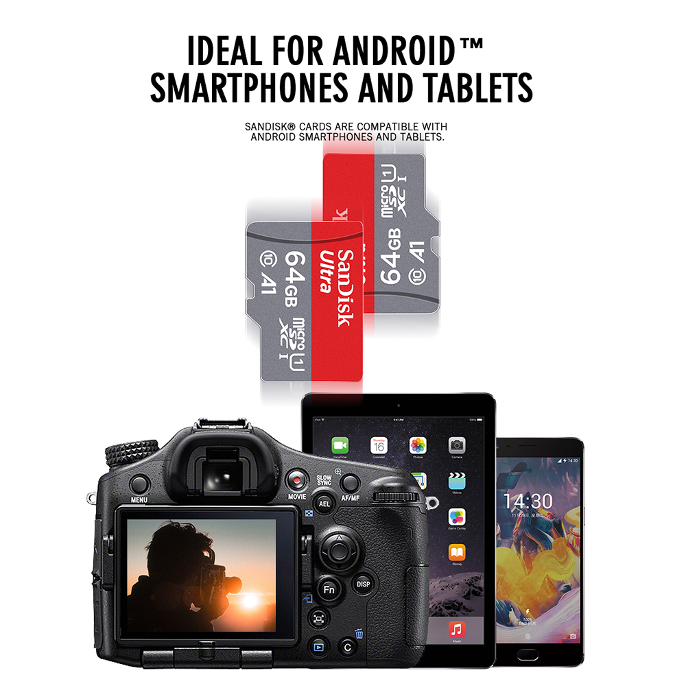 Thẻ Nhớ Micro Sd Sandisk 100mb / S Ultra A1 Class 10 32g / 64gb / 128gb / 256gb / 512gb | BigBuy360 - bigbuy360.vn