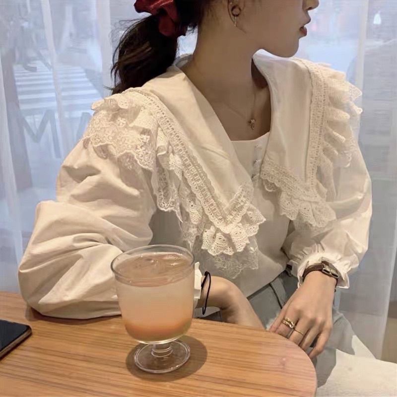 Somi cổ  bèo phối khuy bọc