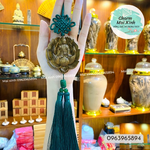 Khánh Treo Xe Ô Tô Phật Bản Mệnh - Thượng Lộ Bình An - May Mắn - Gỗ Trầm Hương Phong Thuỷ Tự nhiên