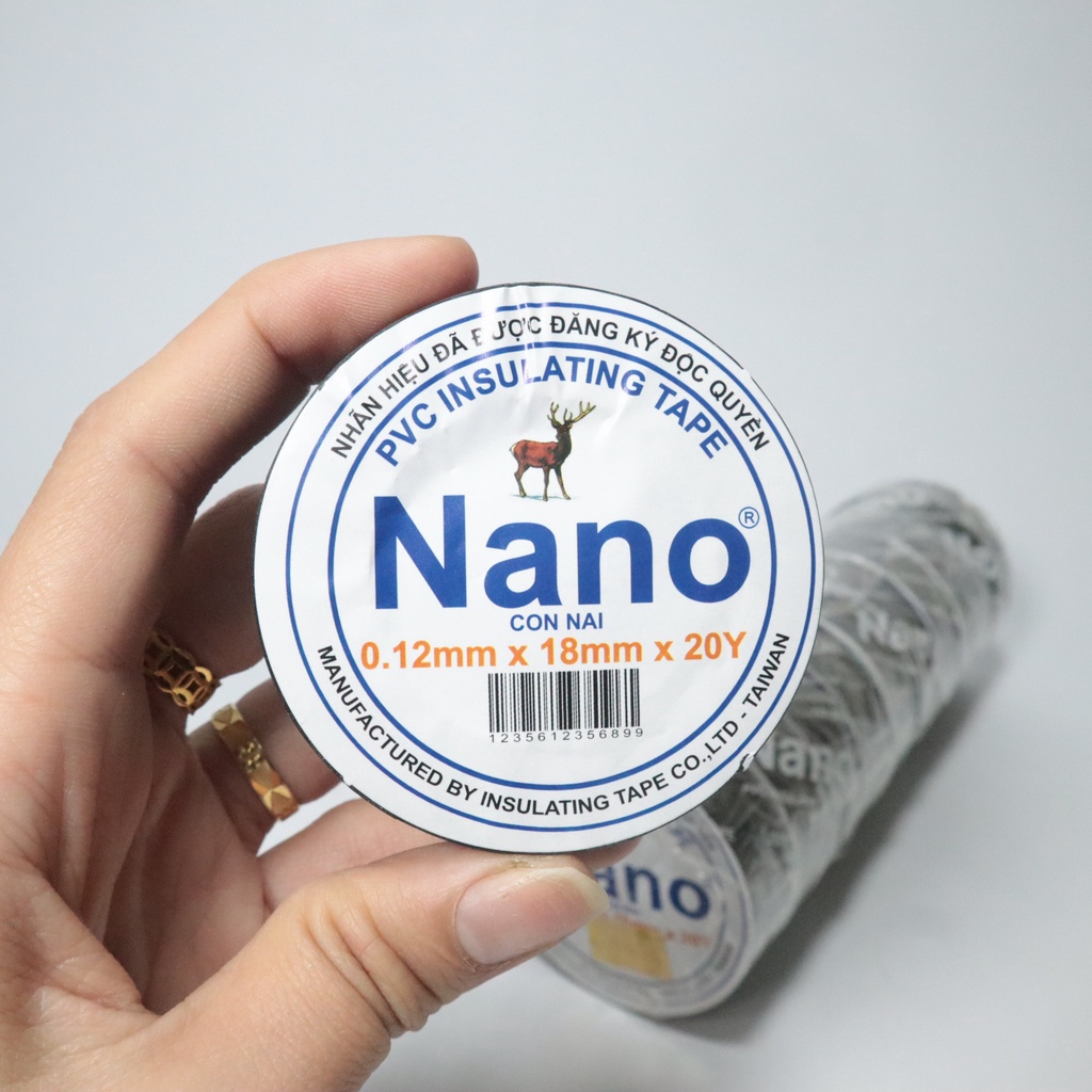 Băng Dính Điện NANO 20Y 10Y Con Nai Siêu Dai, Cách Điện An Toàn