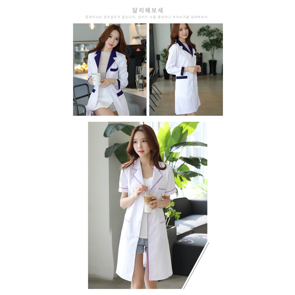 Áo Khoác Y Tá/ Bác Sĩ/ Phẫu Thuật Tay Ngắn Nhiều Túi Nhiều Túi Tiện Dụng Cho Nữ Tỷ Lệ080.my85613081 | BigBuy360 - bigbuy360.vn