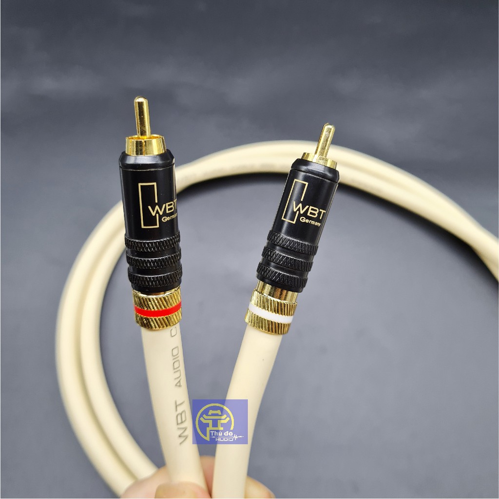01 cặp dây tín hiệu âm thanh WBT - 888 cao cấp của Đức Dây AV / RCA dài 1M