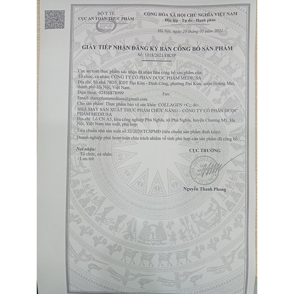 Collagen+C 16000mg đẹp da, chống lão hóa, mờ thâm, trắng da, Hộp 60 viên