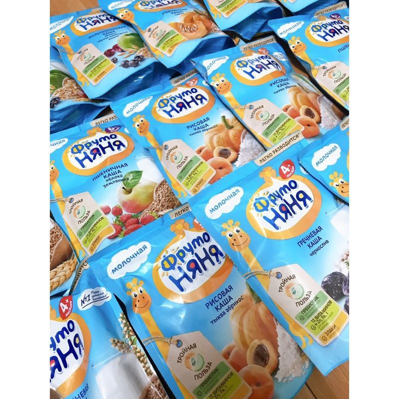 Bột ăn dặm Fruto Nga gói 200gr