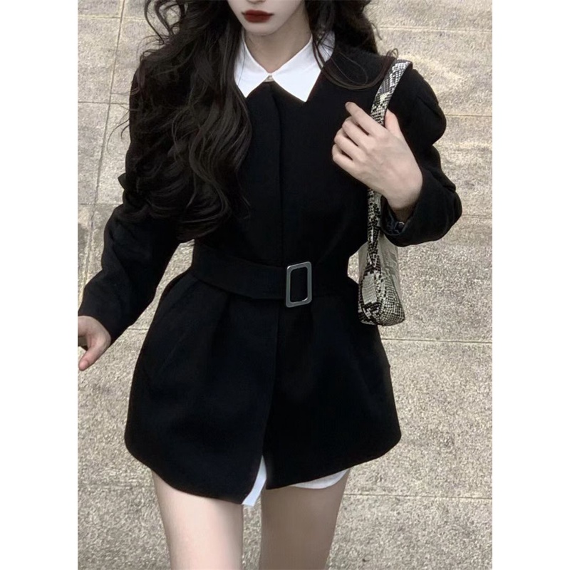 Black Fashion Autumn 2022 High Quality Long Sleeve Vest Jacket For Women