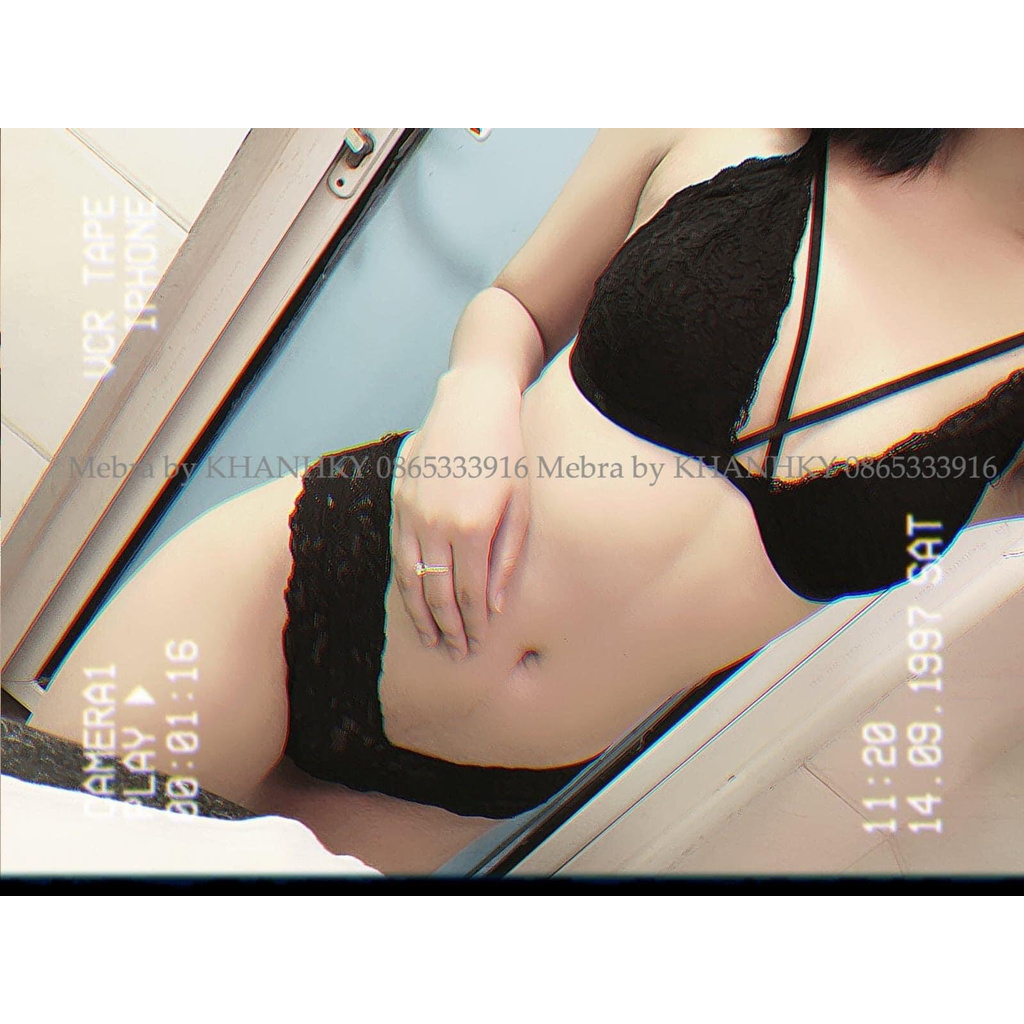 Quần lọt khe nữ màu đen ALA BRALETTE chất vải ren thoáng mát