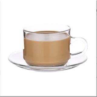 Tách thủy tinh union stack tea cup 200ml | uni.324 , nhập khẩu thái lan
