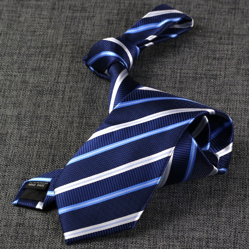 Cà Vạt Sọc Ca Rô 8CM Thời Trang Cổ Điển Lịch Lãm Cho Nam