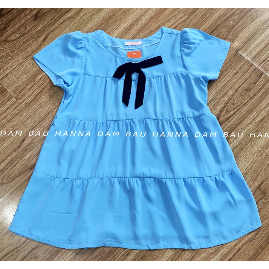 [HANNA] Áo bầu dễ thương cho mẹ trẻ có size 70kg vải mango cao cấp thoáng mát mùa hè không nhăn mềm nhẹ thoải mái