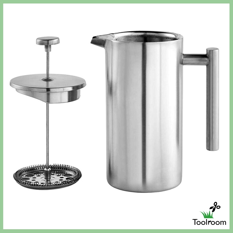 Toolroom 350ml Stainless Coffee Maker Cafetiere French Filter Coffee Press Plunger