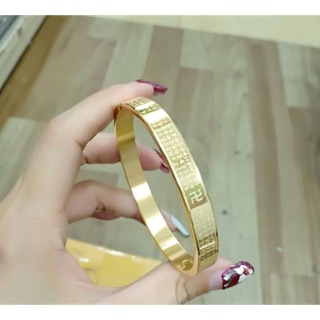 Vòng Tay Bát Nhã Tâm Kinh Thời Trang - Titan không đen không rỉ