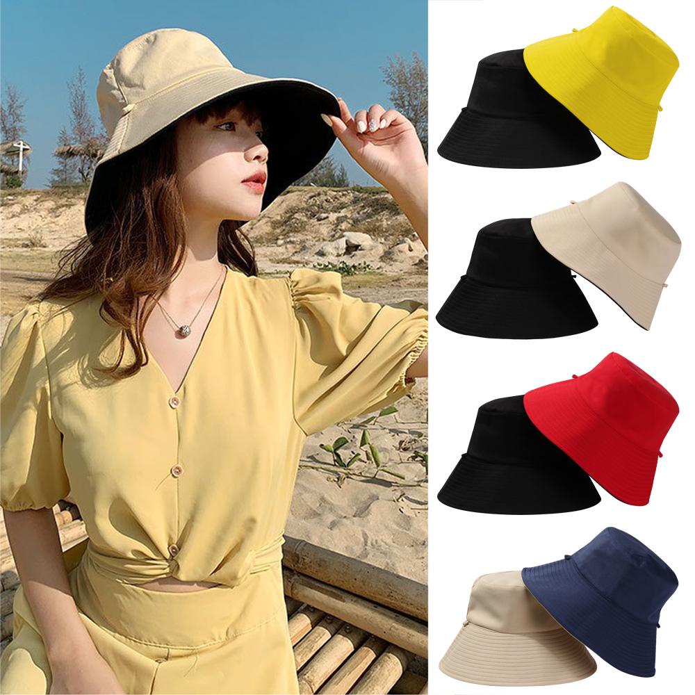 Mũ Tai Bèo Hai Mặt Chống Tia UV Chống Gió Thời Trang Xuân Hè Cho Nam Và Nữ