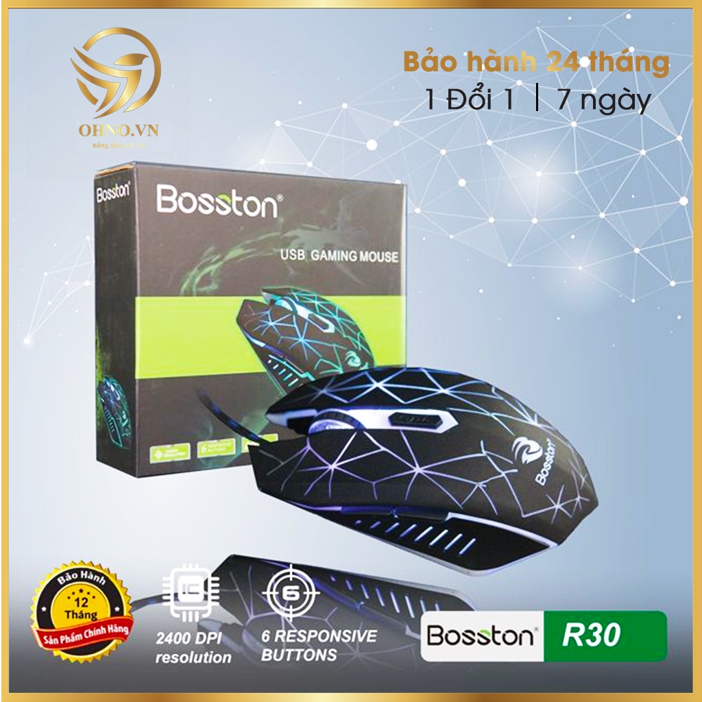 Chuột Máy Tính Bàn Có Dây Bosston R30B Chuột PC Cao Cấp - OHNO Việt Nam