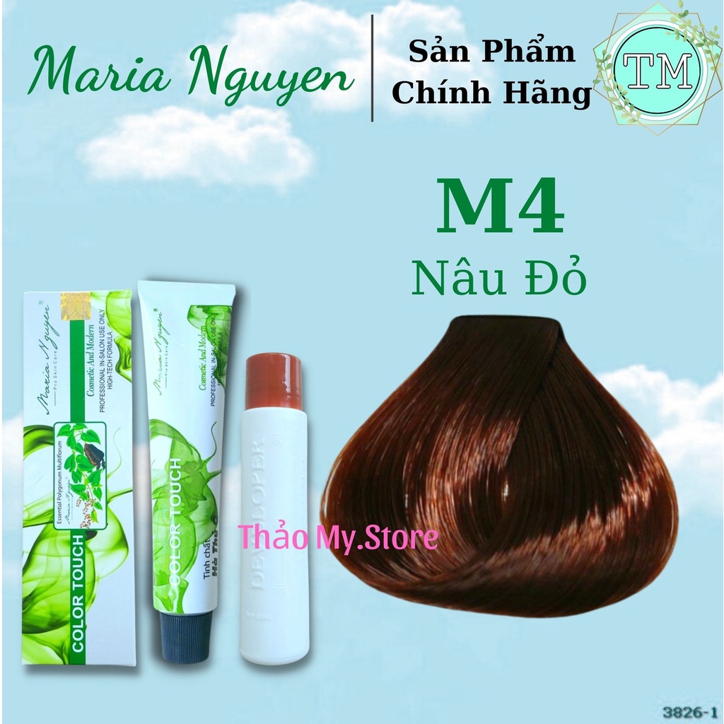 Thuốc Nhuộm Tóc Thảo Dược Maria Nguyen  Hà Thủ ô Mượt Tóc, Không Rát Da Đầu, Mùi Dịu Nhẹ + 9MÀU