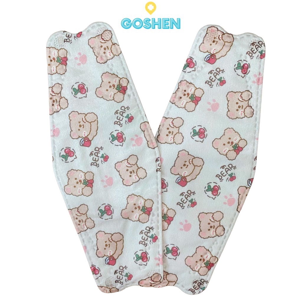 Khẩu trang KF94 hoạt hình cho người lớn, họa tiết dễ thương