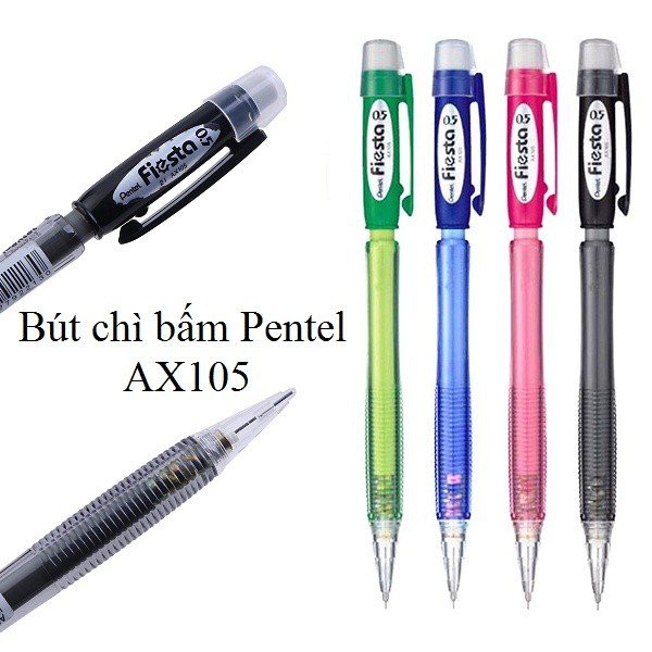 BÚT CHÌ KIM BẤM PENTEL AX105 0.5MM