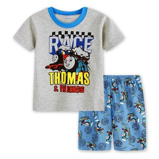 Set đồ ngủ pijama ngắn tay in hình Thomas thời trang cho bé trai