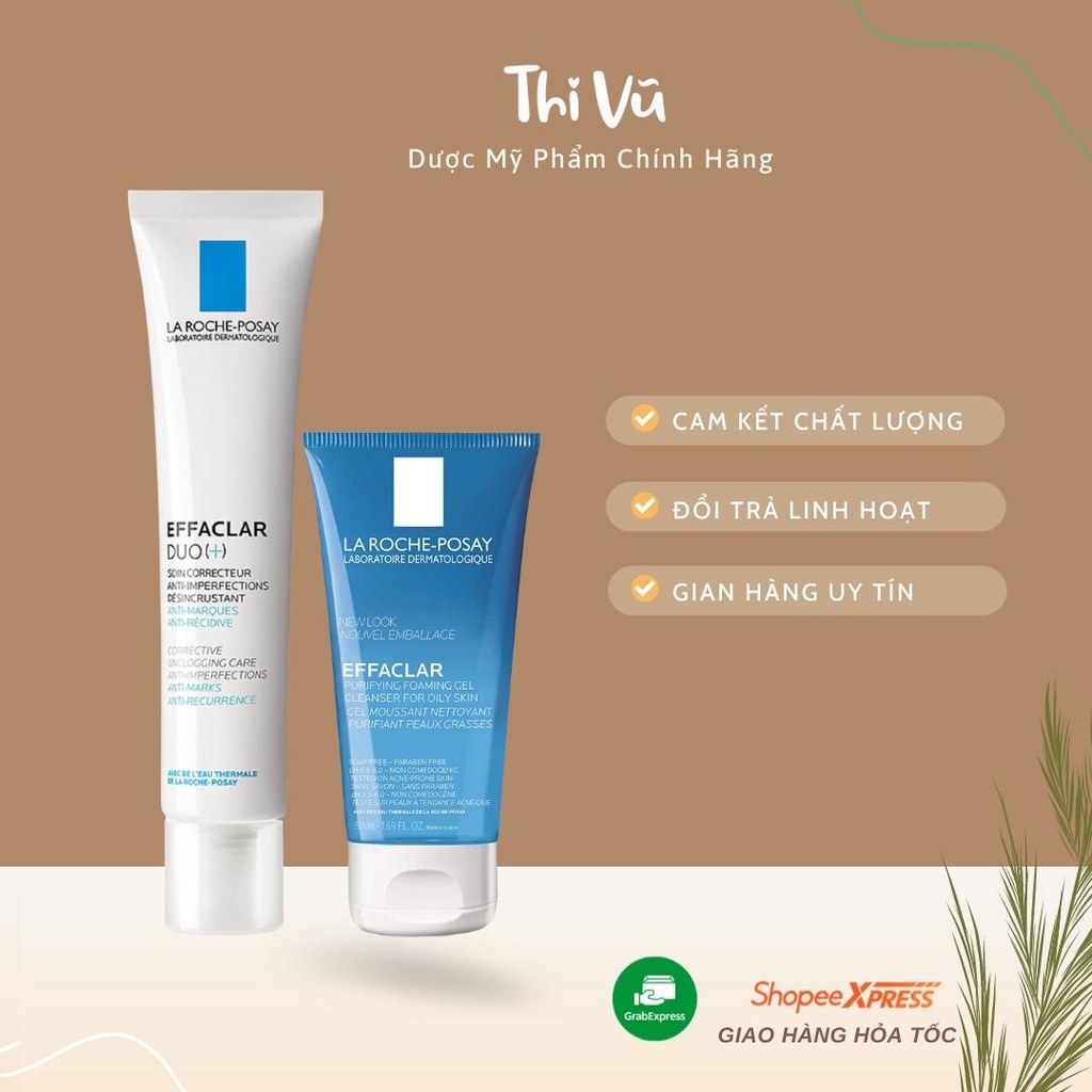 Kem giảm mụn La Roche Posay Effaclar Duo kèm quà tặng - Thi Vũ