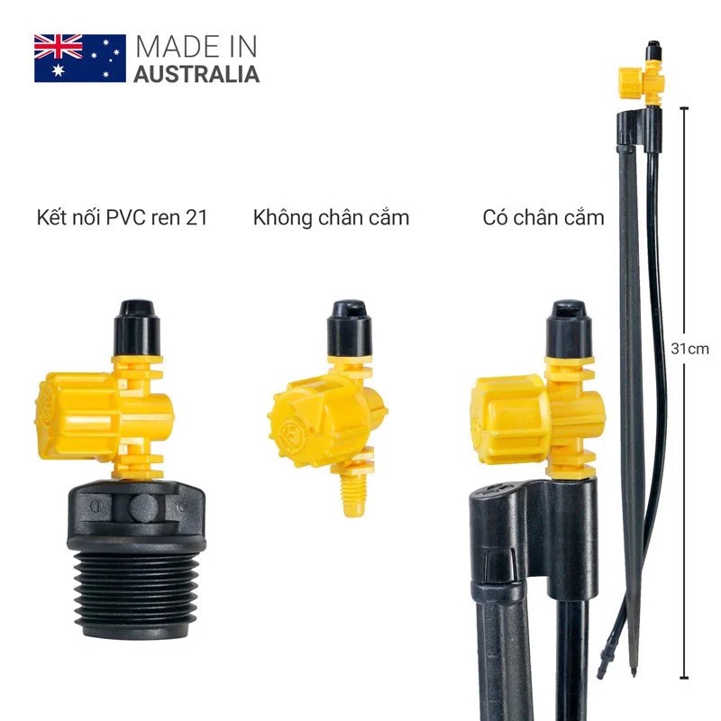 ĐẦU TƯỚI PHUN MƯA VARI FAN 90 ANTELCO - ÚC