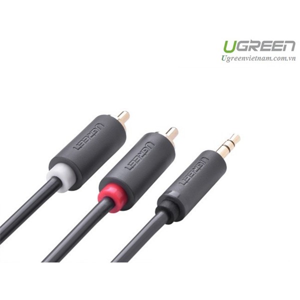 Cáp audio 1 ra 2 RCA (hoa sen) 1.5M Ugreen 10511 chính hãng