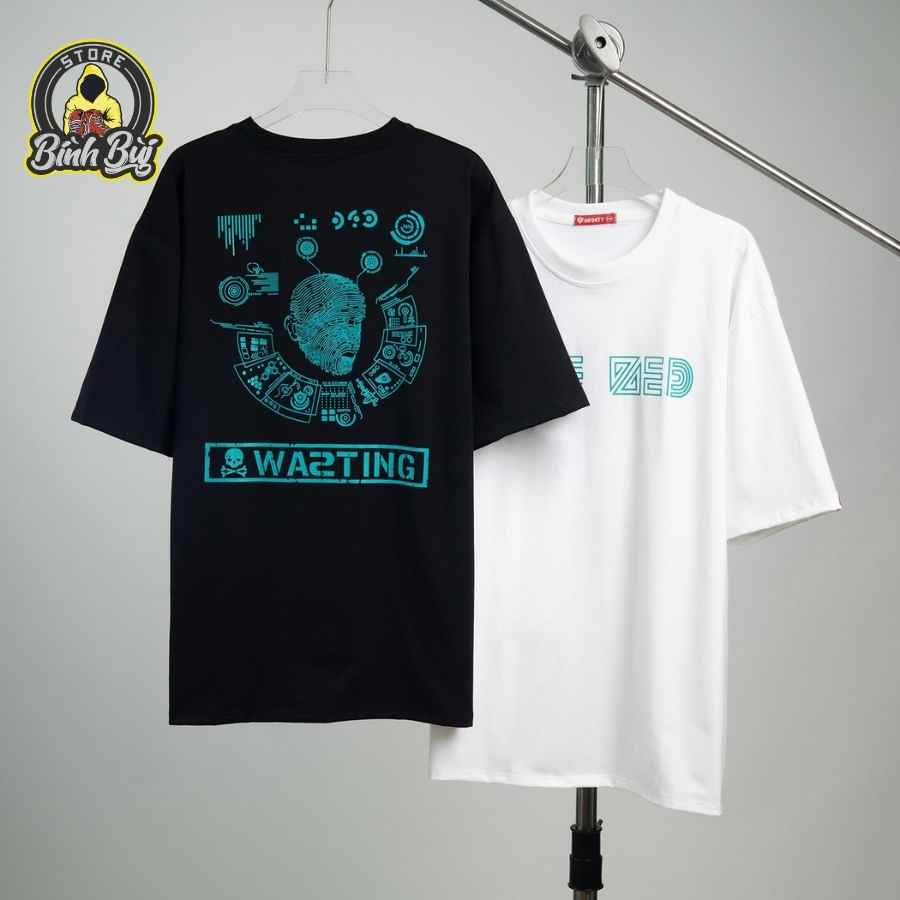 Áo Phông Tay Lỡ Font Phản Quang Unisex Basic Tee Form Rộng Nam Nữ BINHBUISTORE